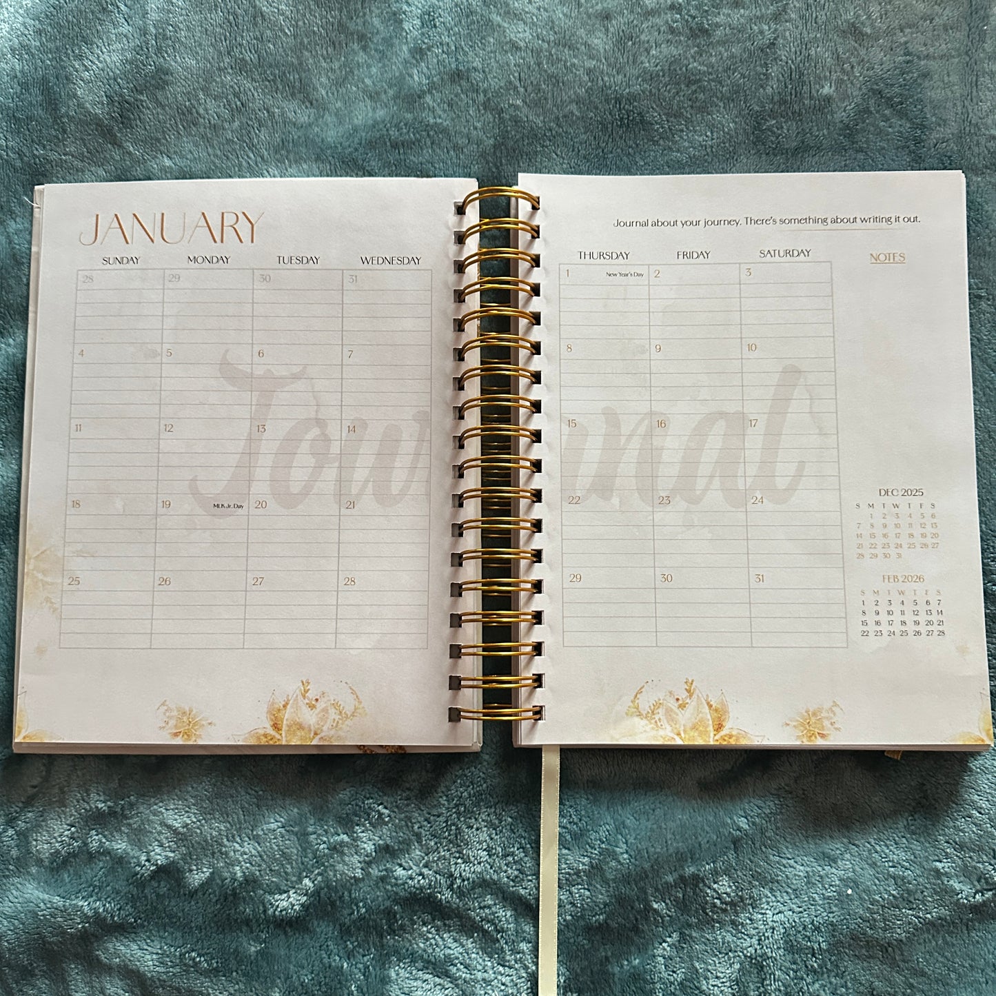 2026 Planner Premium Hard Cover Spiral Bound