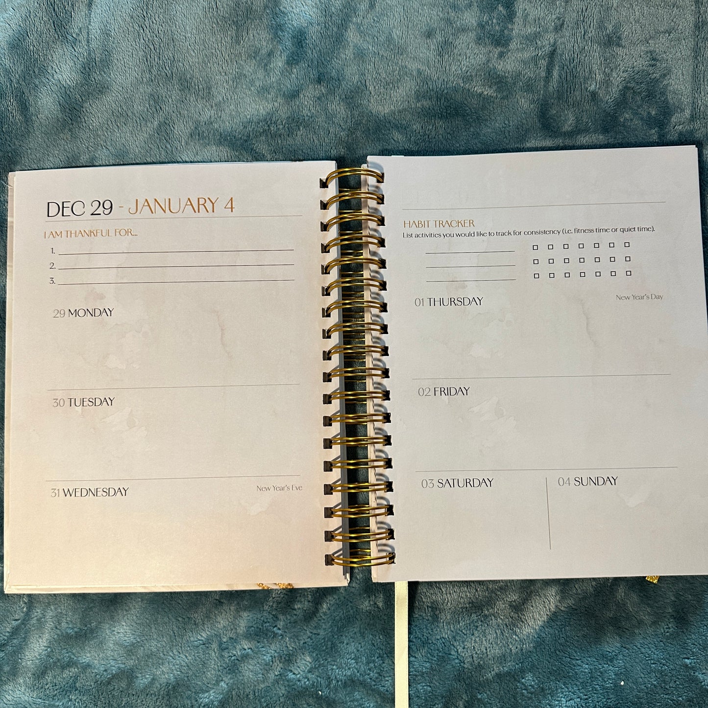 2026 Planner Premium Hard Cover Spiral Bound